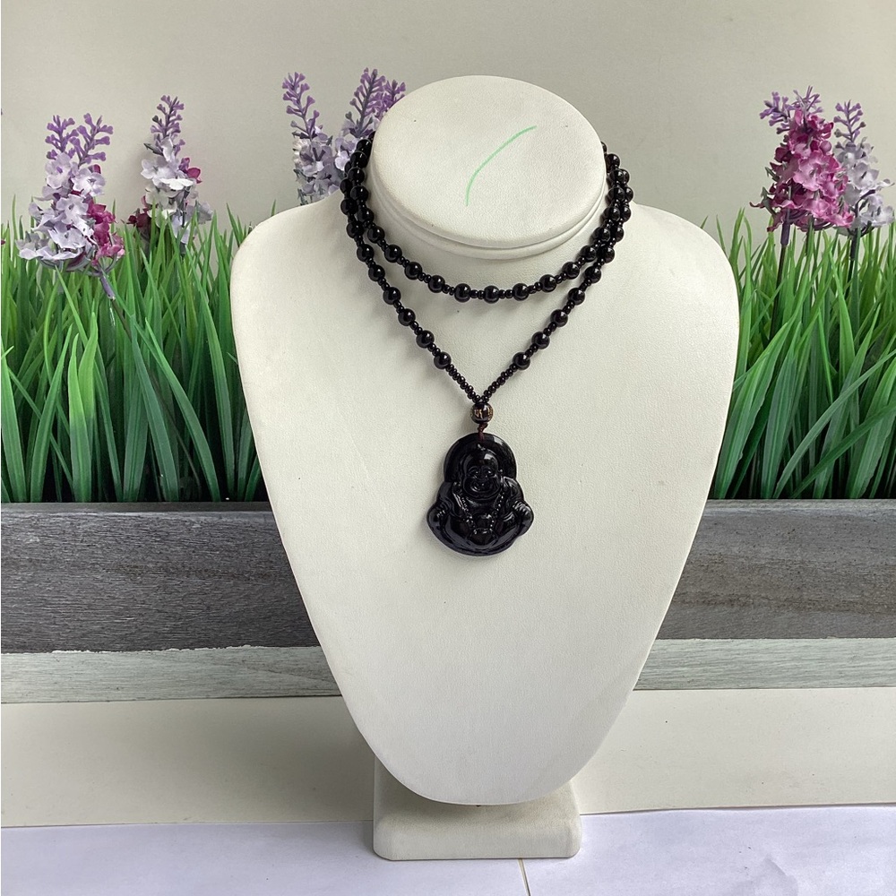 BUDDHA BLACK NECKLACE